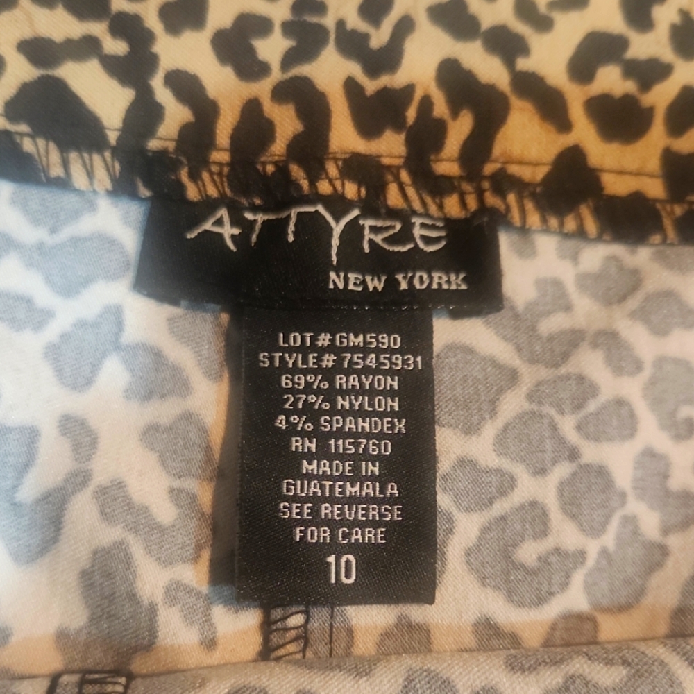 Attire New York Leopard Print Skirt